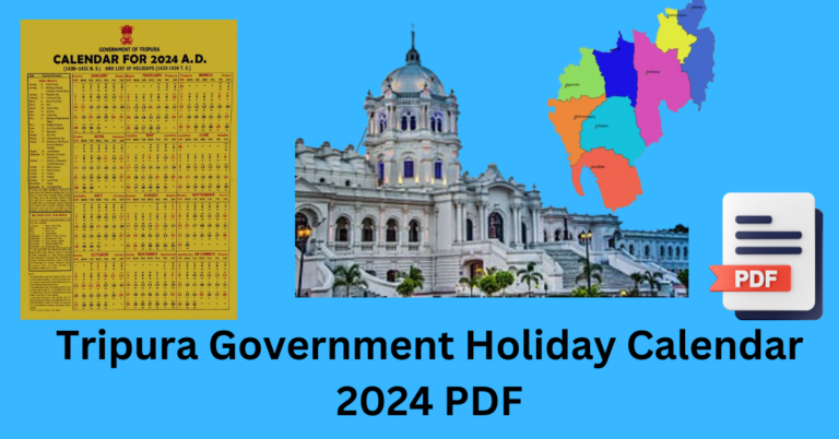 Tripura Government Holiday Calendar 2024 PDF